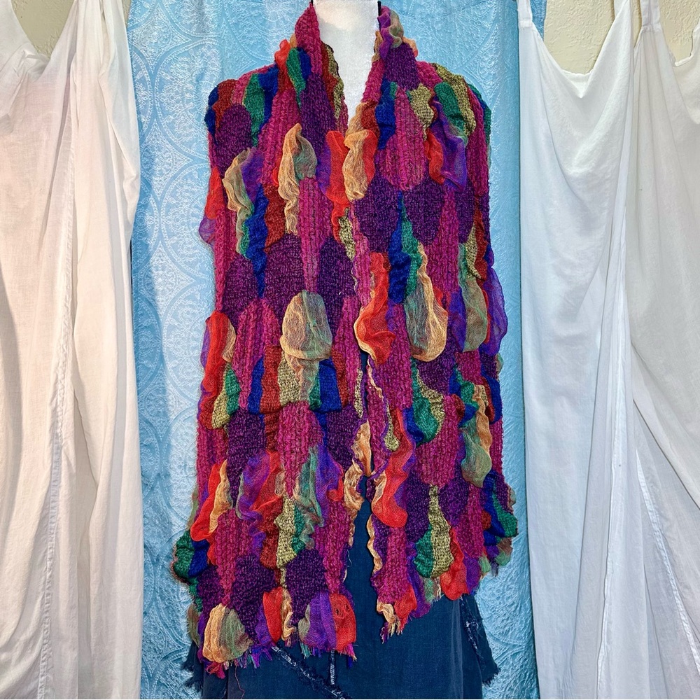 🌟Beautiful Multi Textured Scarf - Picture 3 of 4